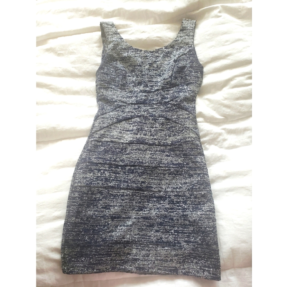 Silver and Black Cocktail dress